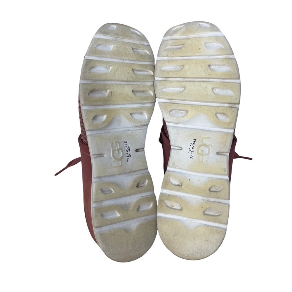 UGG Willows Sneaker Pink Knit Size 7 Lifestyle Sporty Gym Shoe Treadlite - Picture 9 of 11